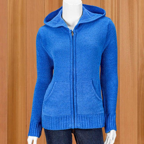 Lulu-B Women's Lightweight Chenille Hoodie Jacket