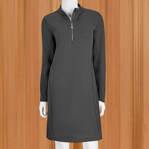 Lulu-B Scuba Zip-Neck Dress