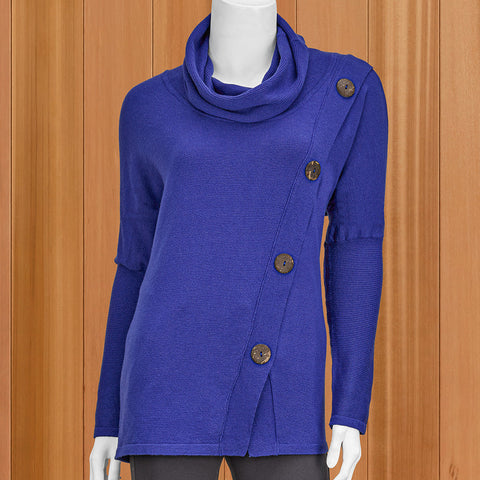 Lulu-B Super-Soft Crossover Cowl Pullover