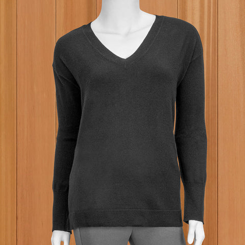 Lulu-B Super-Soft Lightweight V-Neck Sweater