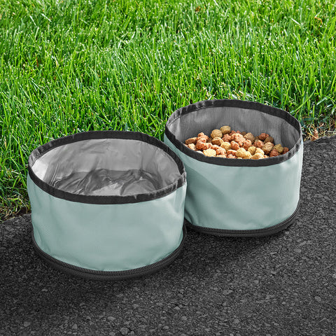 OllyDog Superbowl Collapsible Dog Bowl Set