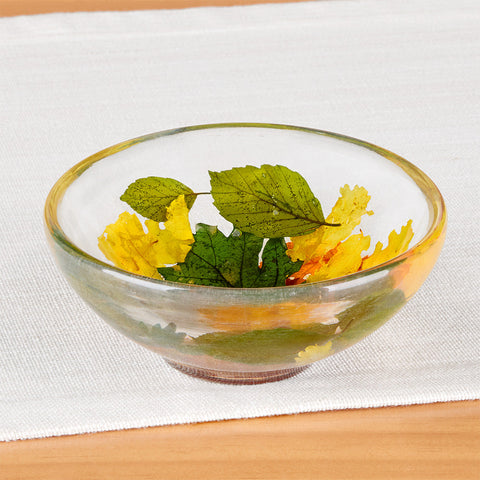 Riccardo Marzi Resin Serveware, Fall Leaves 5.5" Bowl