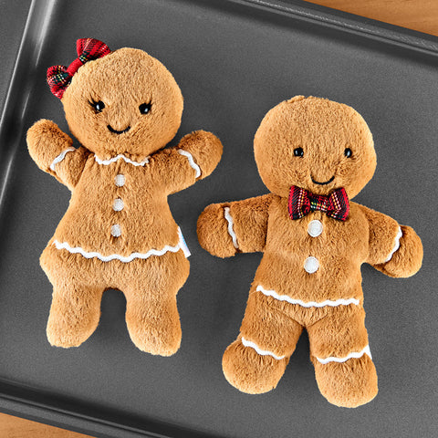 Jellycat Stuffed Animal Plush Toy, Christmas Jolly Gingerbread
