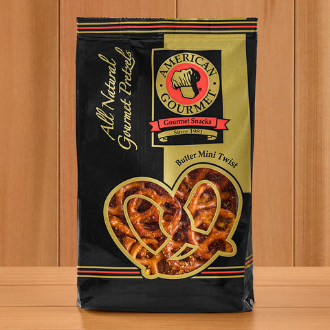 American Gourmet Mini Twist Pretzels, Butter