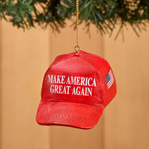 Kurt Adler Ornament, "Make America Great Again" MAGA Hat