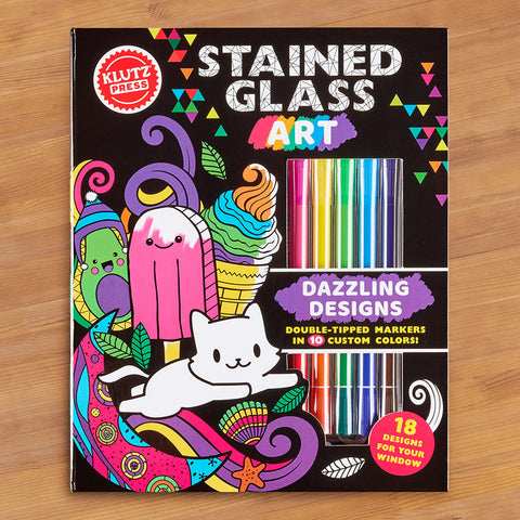 Klutz Stained Glass Art Book & Coloring Kit