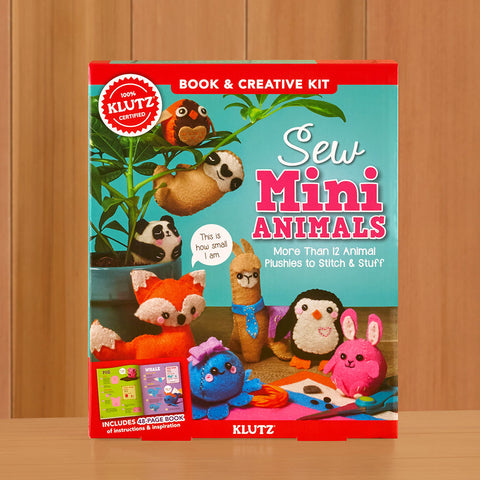 Klutz Sew Mini Animals Stitch & Stuff Plushies Kit