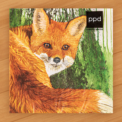 PPD Paper Napkins, Evergreen Fox