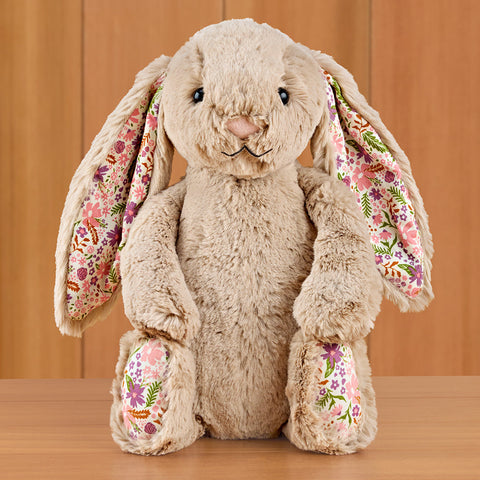Jellycat Stuffed Animal Plush Toy, Petal Beige Blossom Bunny