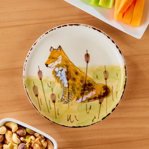 Vietri Wildlife Serveware, Fox Appetizer Plate