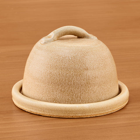 Charlotte Manser Ceramic Serveware, Cream Butter Dish