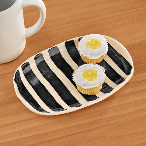 Charlotte Manser Ceramic Serveware, Stripes Platter