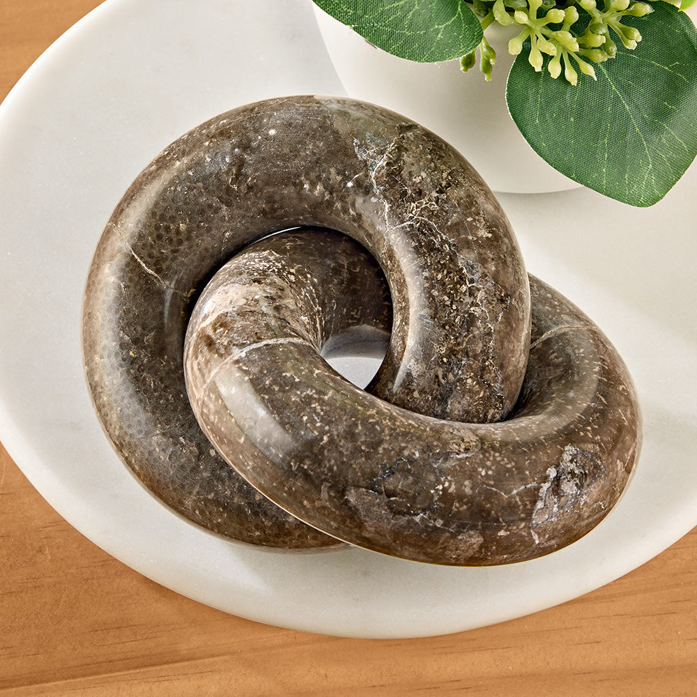 Napa Home & Garden Linked Marble Rings Sculpture