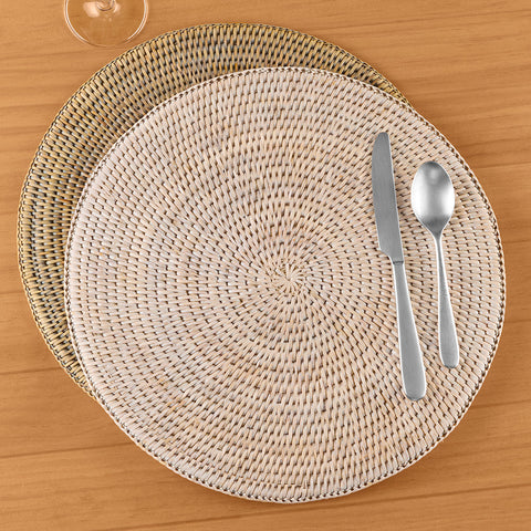 Napa Home & Garden Burma Whitewashed Rattan Placemat