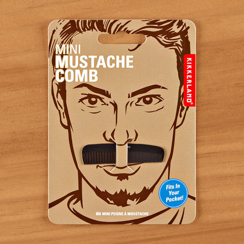 Kikkerland Mini Mustache Comb