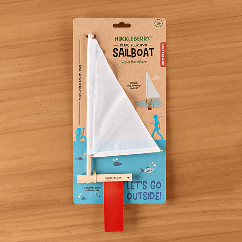 Kikkerland Huckleberry Make Your Own Sailboat