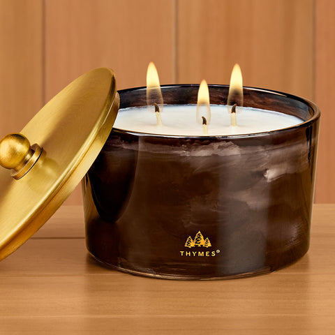 Thymes Noir Woods Lidded Candle