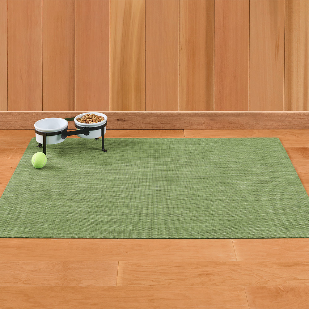 Chilewich 3' x 4' Mini Basketweave Rug Floor Mat, Ivy