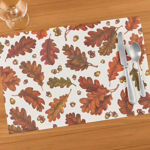 Hester & Cook Paper Placemats, Autumn Leaves