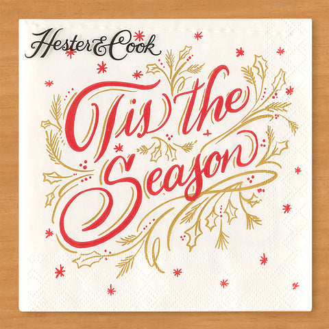 Hester & Cook Paper Napkins, 'Tis the Season