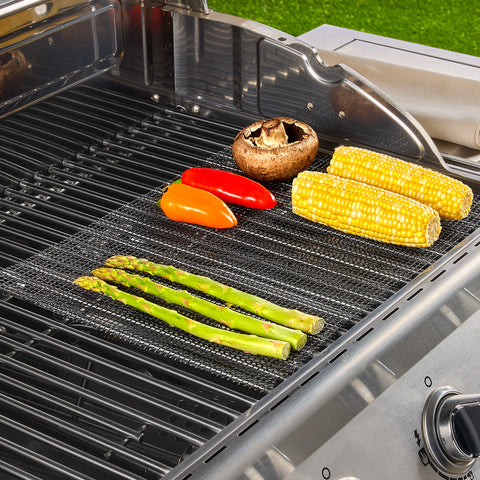 Nonstick Easy-Clean Mesh Grill Sheets, Pack of 2