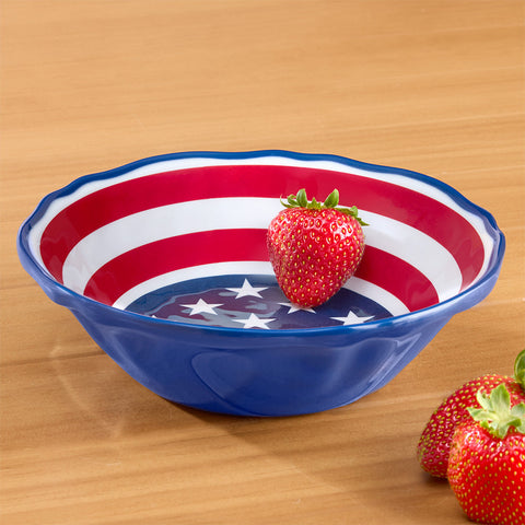 Melamine Serveware, American Flag Bowl