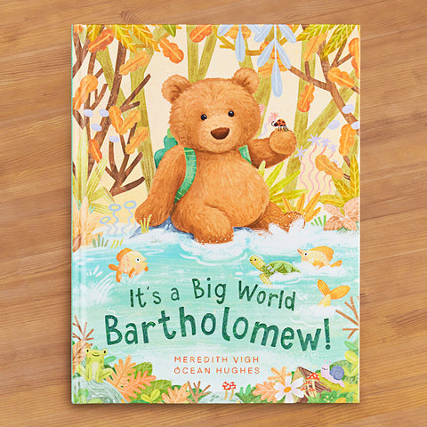 Jellycat "It's a Big World Bartholomew" Children's Book by Meredith Vigh