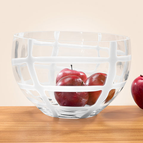 Zodax Opaline Whispers Glass Bowl