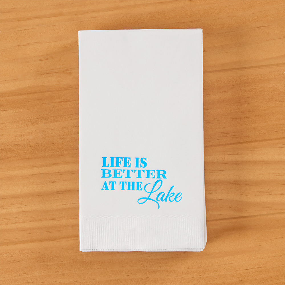 Paper Guest Towels, Life Is Better at the Lake