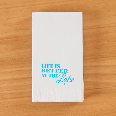 Paper Guest Towels, Life Is Better at the Lake