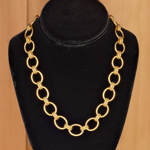 Capucine De Wulf Cleopatra Gold Grande Link Chain Necklace