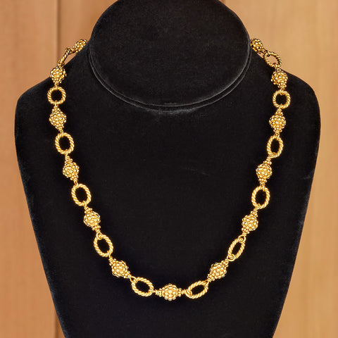Capucine De Wulf Berry & Bead Gold Chain Necklace