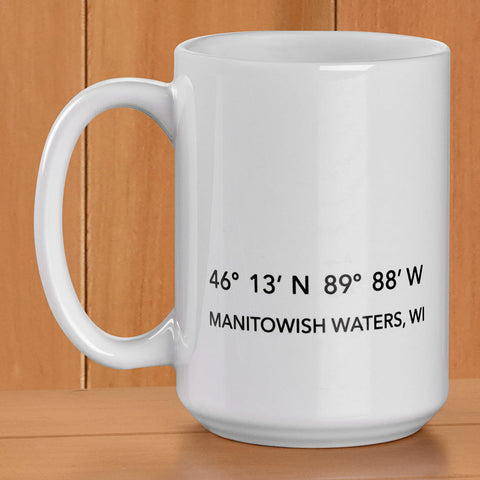 Manitowish Waters Mug, Coordinates