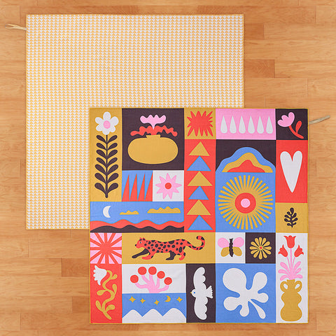 Reversible Microfiber Beach Blanket, Briar