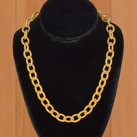 Capucine De Wulf Victoria Gold Link Chain Necklace