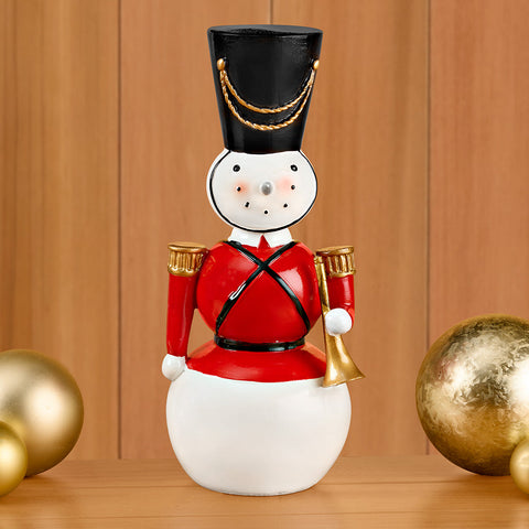 Resin Nutcracker Soldier Snowman Figurine