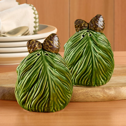 Winter Woodland Pinecone Salt & Pepper Shaker Set