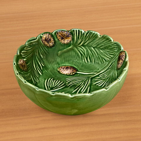 Winter Woodland Pinecone Serving Bowl