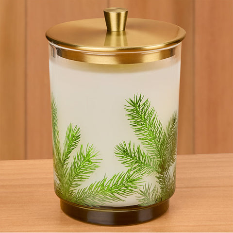 Thymes Frasier Fir Heritage Pine Needle Luminary Lidded Candle