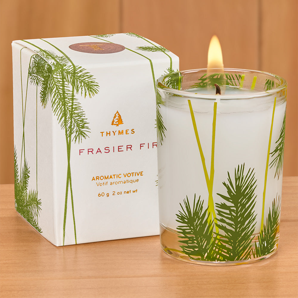 Thymes Frasier Fir Heritage Pine Needle Votive Candle