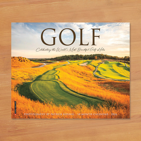 2026 Wall Calendar, Scenic Golf Courses