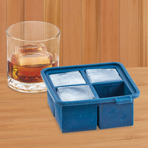 Silicone 2" Ice Cube Mold Tray with Lid