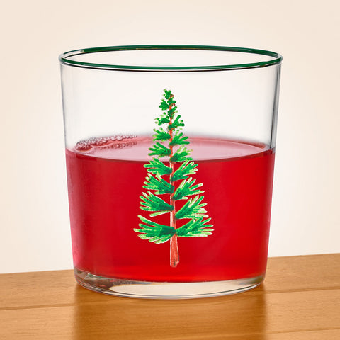 Mariposa Woodland Tree Double Old Fashioned Glass