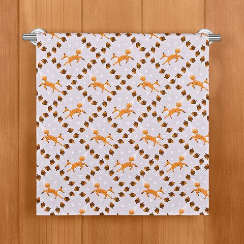 Geometry Tea Towel, Foxes and Twinkles