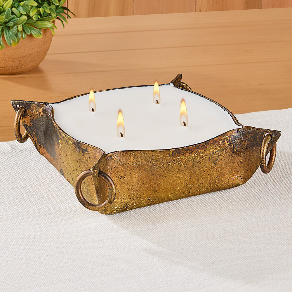 Himalayan Trading Post Square Journey Candle, Bourbon Vanilla