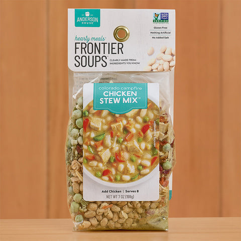 Frontier Soups Hearty Meals Mix – Colorado Campfire Chicken Stew Mix