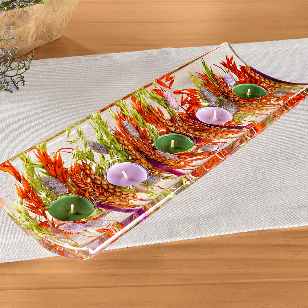 Riccardo Marzi Long Resin Tealight Candle Holder, Maia