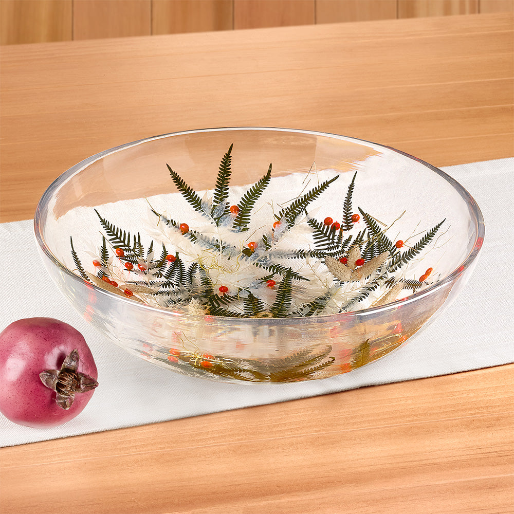 Riccardo Marzi Resin Serveware, Christmas Serving Bowl