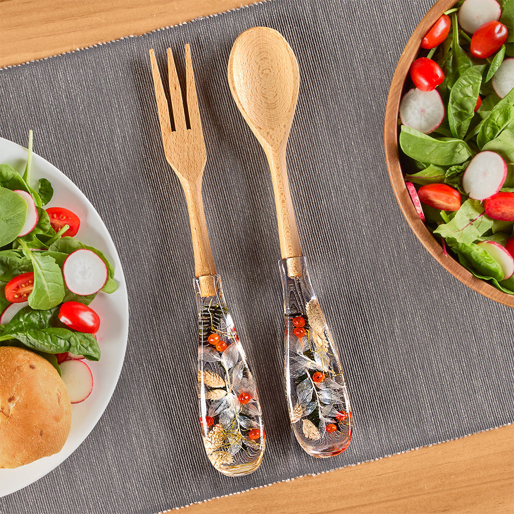 Riccardo Marzi Resin Serveware, Christmas Server Set