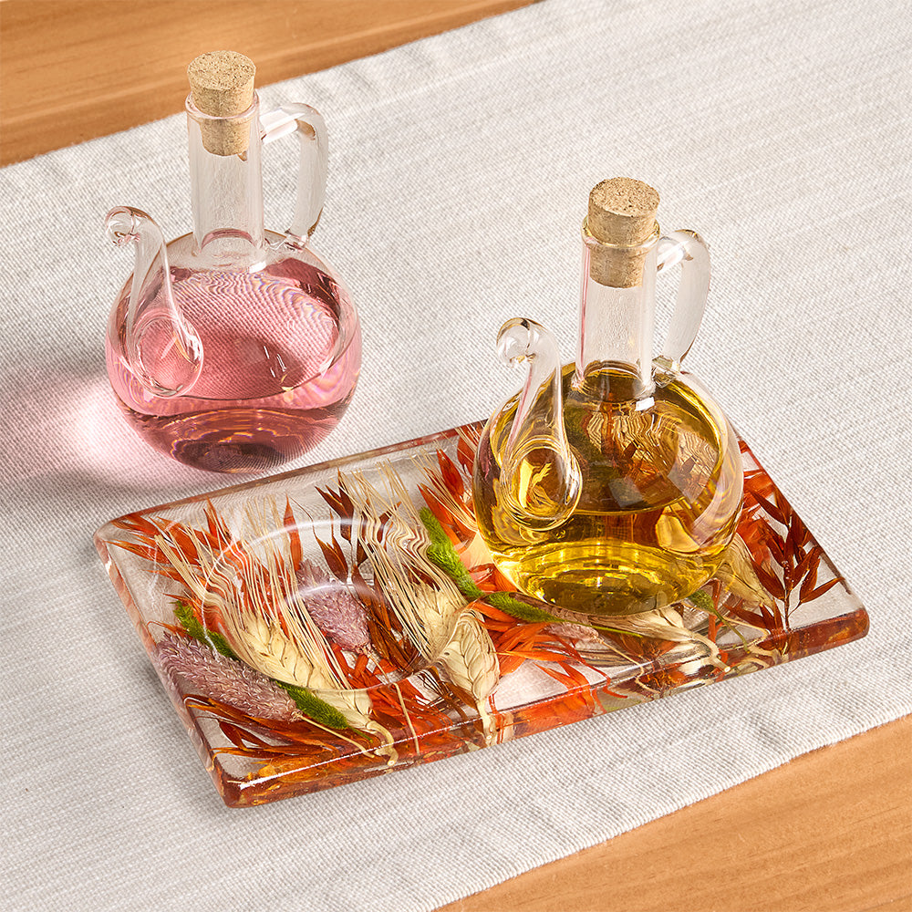 Riccardo Marzi Resin Oil and Vinegar Set, Autumn